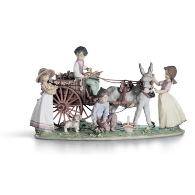 Lladro A Romp in the Garden Girl Figurine | Wayfair